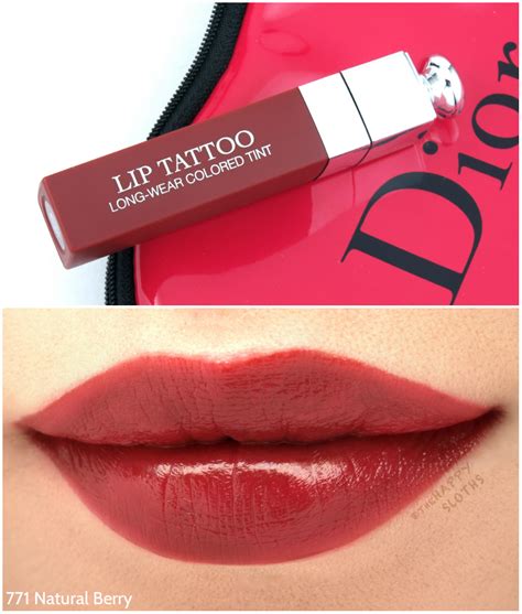 dior lip tattoo natural rose review|Dior lip tattoo natural berry.